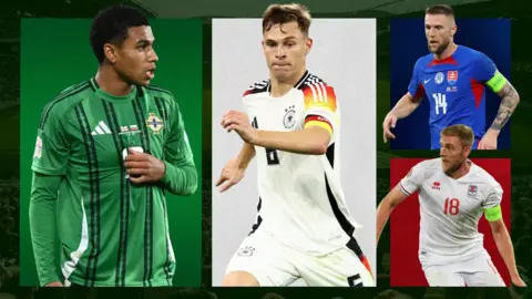 Shea Charles, Joshua Kimmich, Milan Skinriar and Laurent Jans
