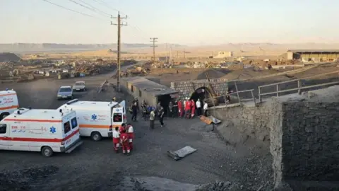 EPA Ambulances attend coal mine explosion