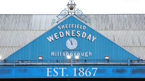 A general view from inside the stadium at Hillsborough Stadium, Sheffield.