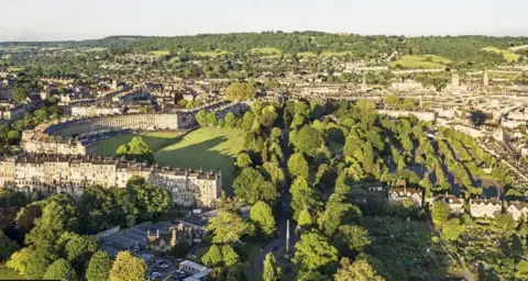 Getty Images A birds-eye view of Bath