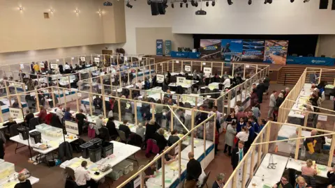 BBC Kirklees Council local election count 2024