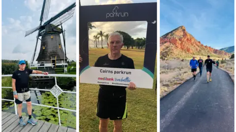 Peter Tucker A composite image of running events in different countries.