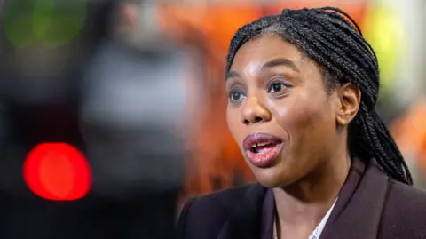 Kemi Badenoch speaks in a picture taken during a visit to 3T Training Services in Aberdeen on January 16.