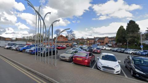 North Street car park in Ashby