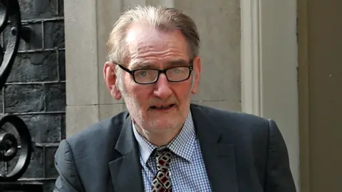 Sir Ian Diamond pictured in 2020 leaving Downing Street