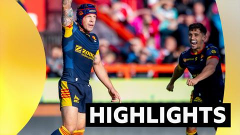 Hull KR v Catalans Dragons highlights graphic