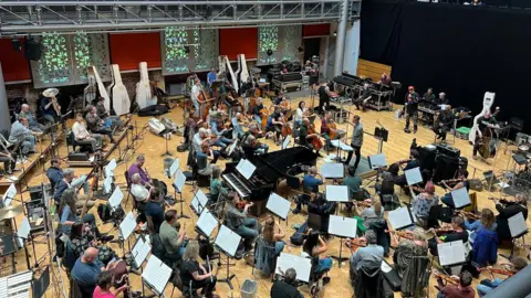 BBC/Tony Dolce Cypress Hill rehearsing with the London Symphony Orchestra