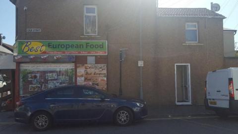 Outside of the Best European Food shop