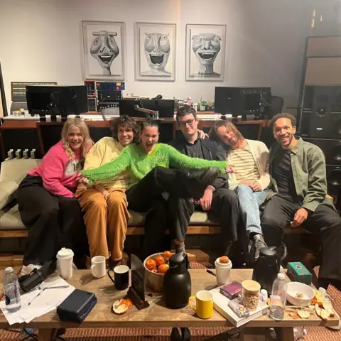 Dua Lipa / Instagram Dua Lipa in the studio