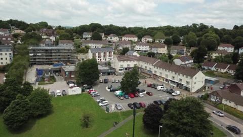 Aerial show of Whitleigh Green 