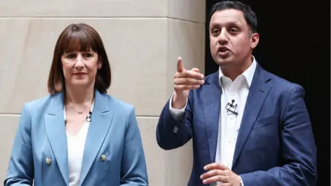 Getty Images Rachel Reeves and Anas Sarwar 