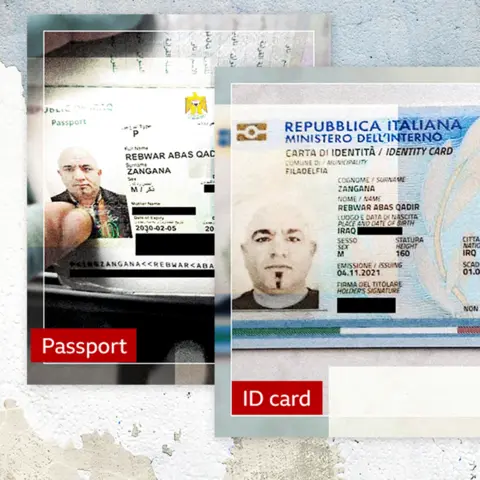 The passport and ID card which helped us identify the smuggler 