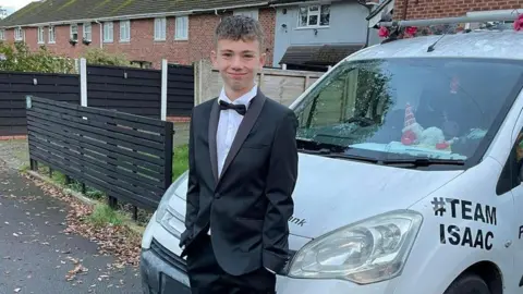 Claire-Louise Isaac and his food bank van