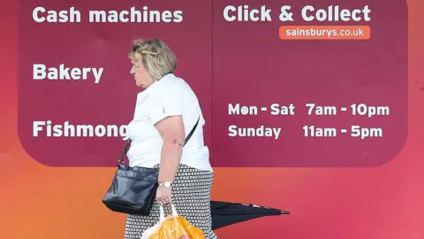 Getty Images Sainsbury's customer