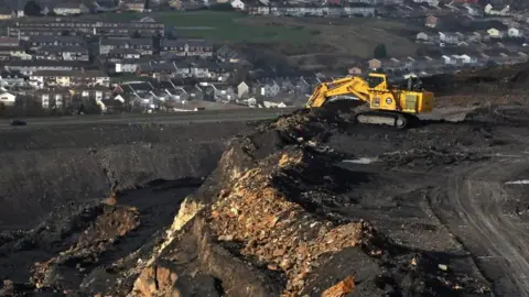 Getty A digger at Ffos-y- Fran mine