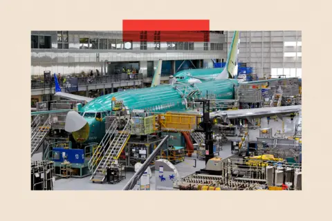 Reuters A Boeing 737 MAX aircraft being assembled 