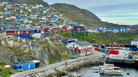 Contained in the race for Greenland's mineral wealth The town of Qaqortoq