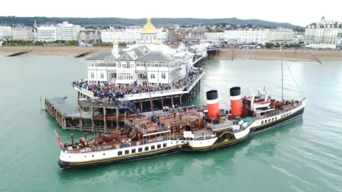 DAN JESSUP Waverley at Eastbourne Pier on Thursday afternoon