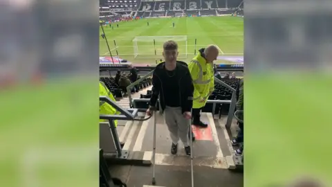 Dewey family Levi Dewey at Pride Park Stadium