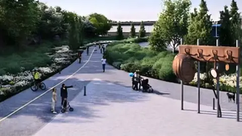 Sunderland City Council Artist's impression of sculpture 