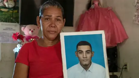 Natalia Alberto José Duval Mata's mother, Marcela Alvarado, has not heard from him since he was detained more than two years ago

