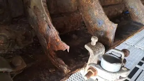 North East Lincolnshire Council Significant corrosion on parts of the structure