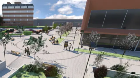 Cheshire East Council CGI of the new history centre