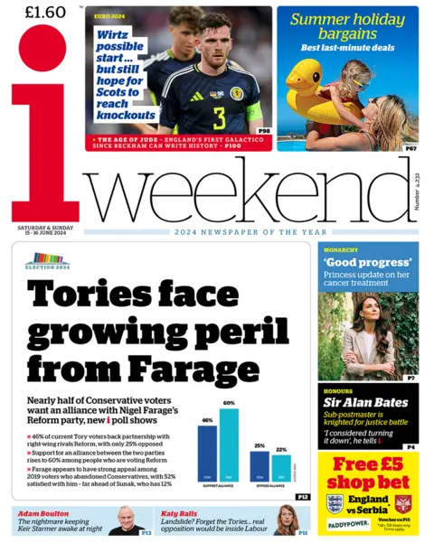  "Tories face growing peril from Farage"