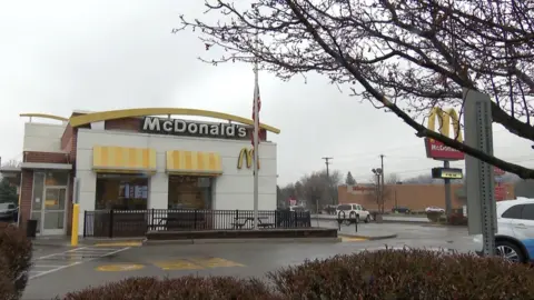 CBS Exterior of McDonalds in the town of Altoona, Pennsylvania. 