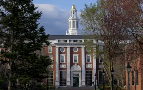 View of the Business School campus of Harvard University in Cambridge, Massachusetts