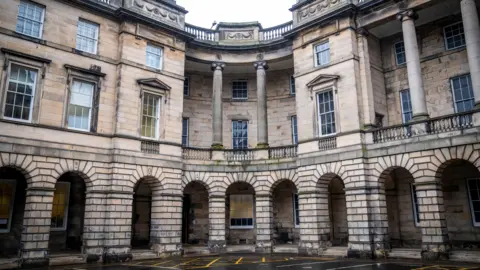 PA Media The Court of Session gathering  successful  Edinburgh - an aged  chromatic  gathering  with tons  of pillars and windows 