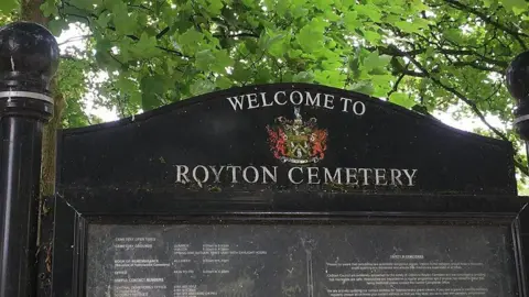 Cemetery sign 