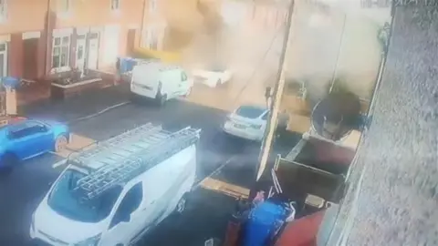 Blast scene