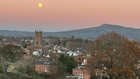 Ludford Sunshine Moon over Ludlow