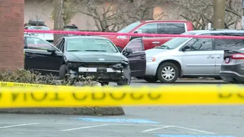 The scene of the shooting in east Portland