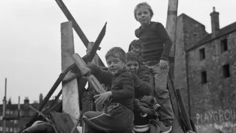 A group of children in Leith