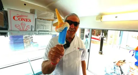 Domenico Mazzotta is celebrating 50 years of serving ice creams to the people of Wiltshire.