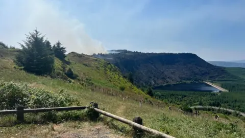 Rhigos Wildfire size of 300 football pitches on mountain