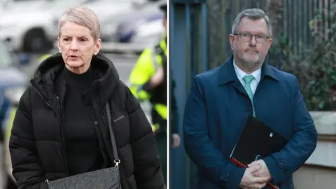 A composite image of Lady Eleanor and Sir Jeffrey Donaldson 