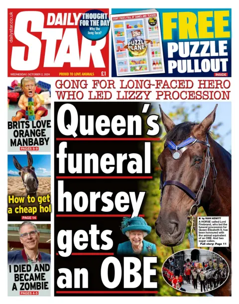 The Daily Star front page for 2 October 