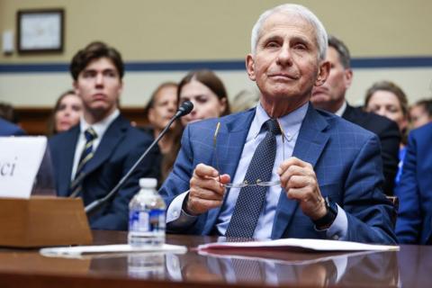 Dr Anthony Fauci testifying before Congress 
