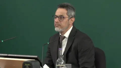 The Nottingham Inquiry Dr Faizal Seedat giving evidence at the Nottingham Inquiry. 