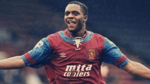 An image of Dalian Atkinson playing for Aston Villa in the 1990s