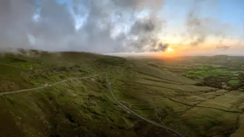 Getty Images A stretch of the A4069 Black Mountain Pass in the Brecon Beacons