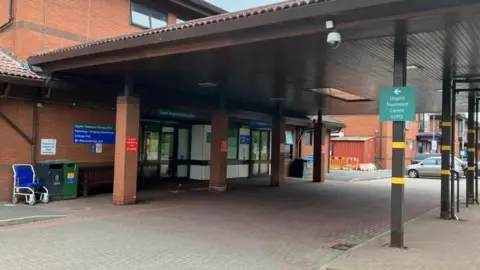 Exterior of the urgent treatment centre at Solihill Hospital