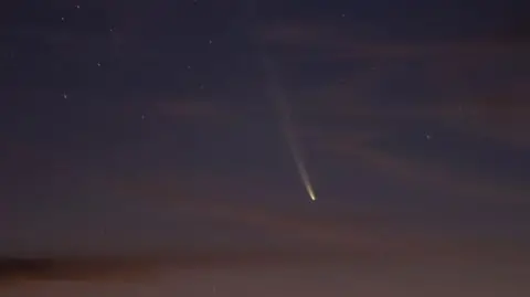 Getty Images Comet in the night sky