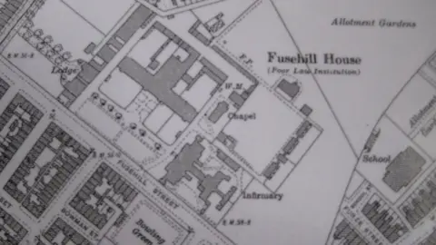 University of Cumbria A 1926 map of what was known as Fusehill House or Poor Law Institution.
