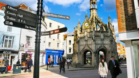 Getty Images The Market Cross in Chichester city centre, West Sussex,
