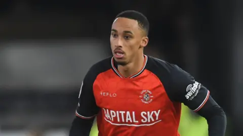 Cohen Bramall in action for Luton Town
