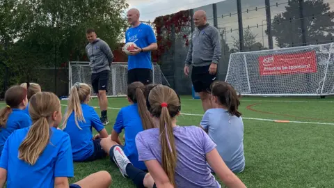 Kieran Mullan Dr Kieran Mullan MP at Crewe FC